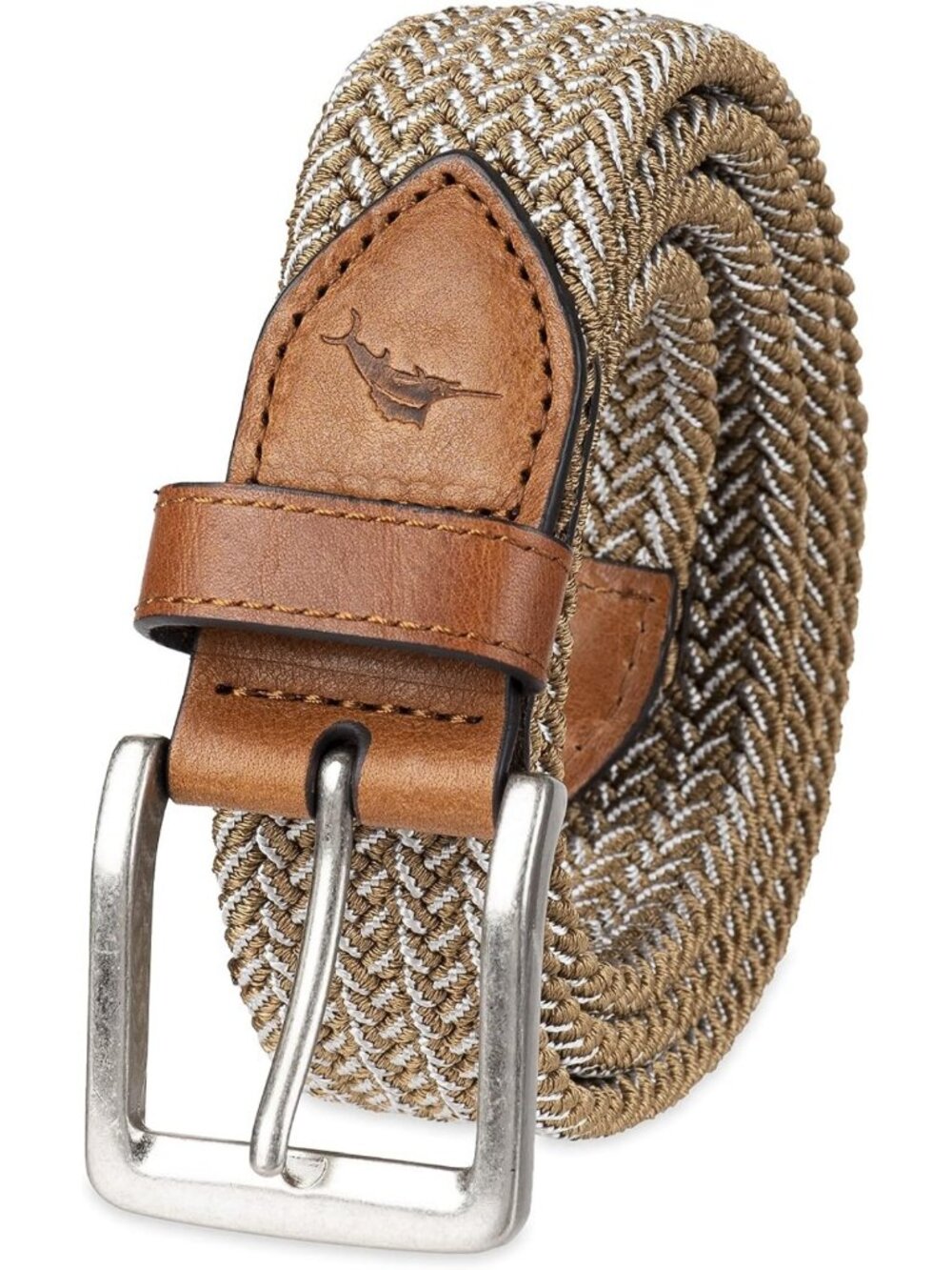 Men's Two Tone Stretch Web Belt - Adjustable, Casual, Durable Fashion Accessory